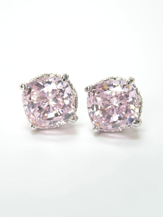 Rose Radiance Lab-Created Diamond Earrings