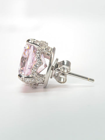 Rose Radiance Lab-Created Diamond Earrings