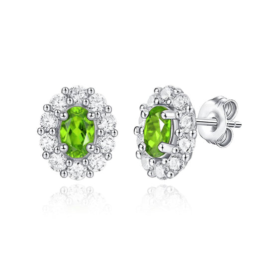 Natural Peridot Princess Earrings