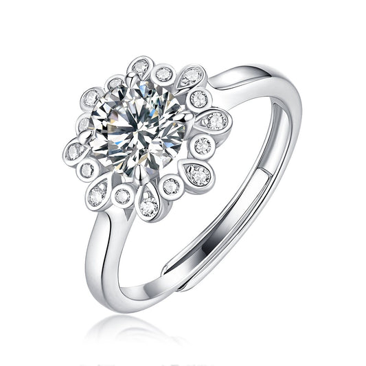 1 Carat Starry Night Ring Lab Diamond & 925 Silver