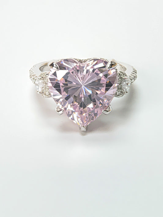 Pink Enchantment Lab-Created Pink Dimond Ring