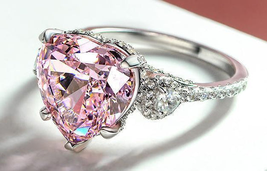 Pink Enchantment Lab-Created Pink Dimond Ring