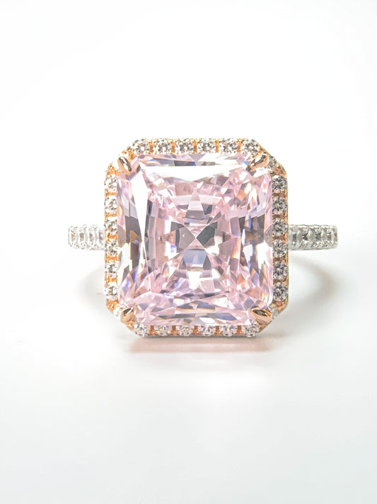 Pink Princess Lab-Created Dimond Ring