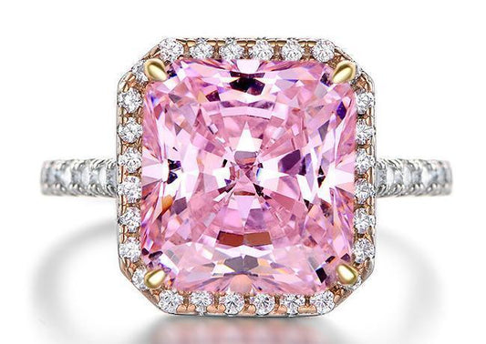 Pink Princess Lab-Created Dimond Ring