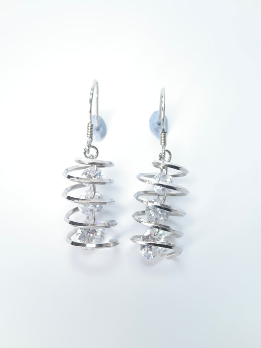 Geometric Chic 925 Silver Earrings