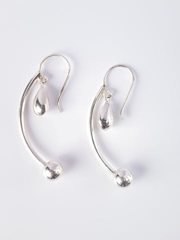 Delicate Leaf 925 Silver Earrings