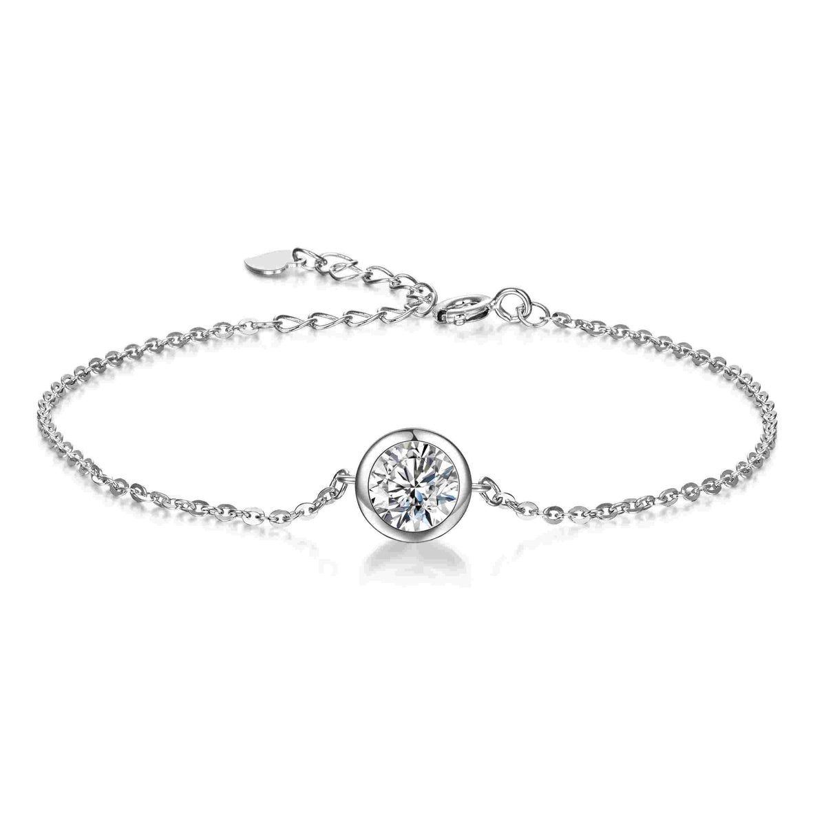 1 Carat Bubble Bracelet with Lab Diamond & 925 Silver