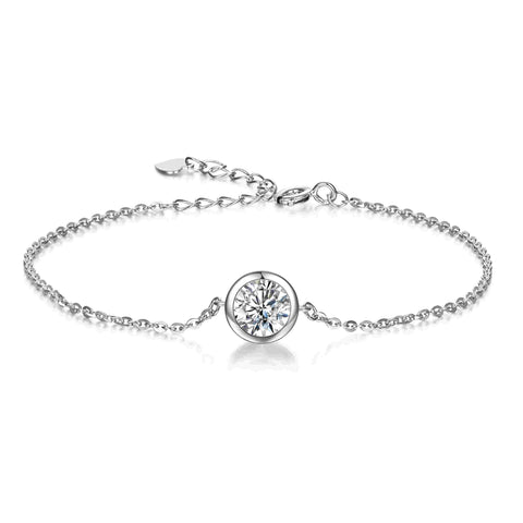 1 Carat Bubble Bracelet with Lab Diamond & 925 Silver