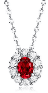 Natural Garnet Princess pendant