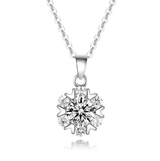 Radiant Stars Set 925 Silver CZ stone pendant